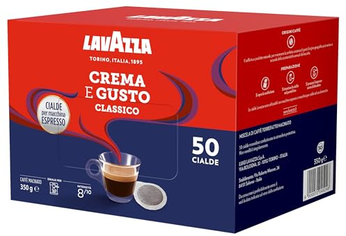 Lavazza Espresso Crema E Gusto - Caja de 50 Cápsulas de Café ESE