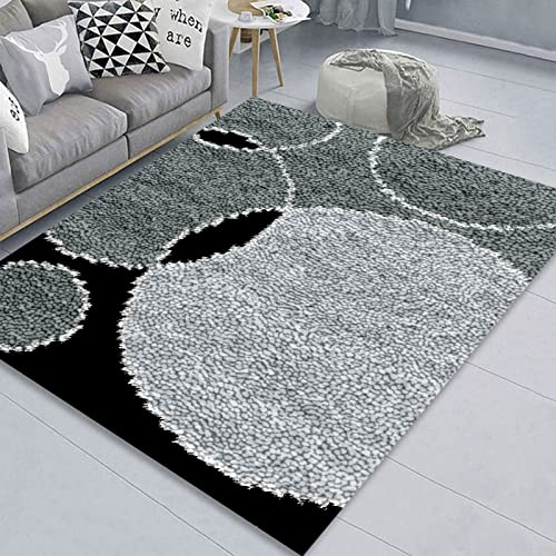 ZIVER Knüpfteppich zum Selber KnüPfen Knüpfset Knüpfpackung Zum Selber Knüpfen Teppich,Latch Hook Rug Kits Home Dekor/Geschenk.