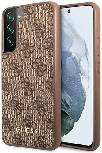 Hülle Guess GUHCS23SG4GFBR Samsung S23 S911 braun 4G Metal Gold Logo