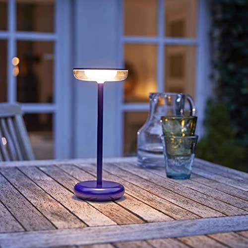 Northpoint LED Design Akku Tischlampe Slim dimmbar für Innen und Außen mit 1800 mAh Akku (blau)
