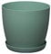 Home Garden Ornaments Plant Pots Indoor, Indoor Plant Pot - Decorative Flower Pots with Mat Surface and Plant Pot Saucer (Diameter: 30cm, Colour: Green)