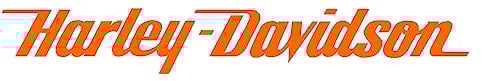 Harley Davidson Orange – Adesivo in vinile decalcomania grafica 18 cm L x 2,5 cm H