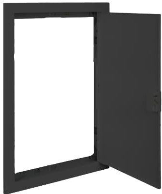 Marco y puerta metálico para hueco obra 304x414mmSOLERA KIT-MRP28NGGrafito