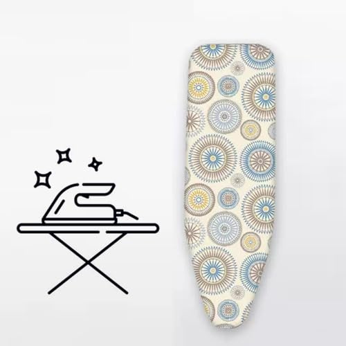 MKEING Replacement Ironing Board Cover Cotton Iron Board Cover Stain Resistant Iron Padding, Cord Lock, 110x35cm, 92x33cm, 97x33cm, 122x38cm (Color : A, Size : 97x33cm/38x13in)