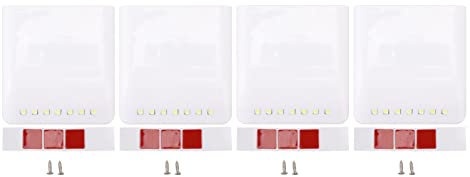 Leapiture Schrankleuchten, LED-Schubladenleuchte, Warmweiß, 7-LED, Bewegungsmelder, Batteriebetrieben, 6.3 x 6.6 x 2.2 cm, für Küche, Schlafzimmer, Badezimmer