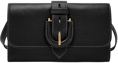 FOSSIL Damen Wallet Bag Harwell Geldbörse Crossbody, Schwarz