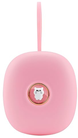 Lancoon Digitaler Vibrationswecker, LED-Anzeige unter dem Kopfkissen mit Blitzlicht, tragbarer Wecker mit Schlummerfunktion und Einstellbarer Vibration(Rosa)