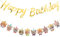 Andibro Katzen Happy Birthday Banner Set, 10 Katzengesichter Dekoration mit Geburtstagsgirlande Bunte Kätzchen Party Wimpelkette Kronen Dekor für Katzen Motto Geburtstagsparty Zubehör(Katze)