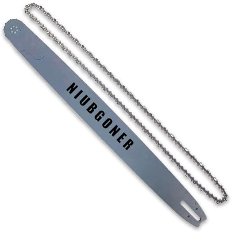 NIUBGONER 36 inch chainsaw bar and chain combo,3/8 Pitch,0 .063 Gauge, 115 Drive Link