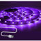 Tesfish UV LED Streifen Lichts, 5V USB 2M LED Schwarzlicht Lichtband SMD 5050 395nm - 405nm IP20 Gesamt 60 LEDs Band Lichtleiste für Bar, Halloween Party, fluoreszierende Tanzpartys, Deko