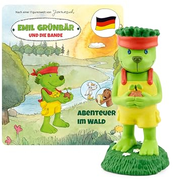 tonies Hörfigur für Toniebox, Emil Grünbär und die Bande – Abenteuer im Wald, Janosch Hörspiel mit Musik für Kinder ab 4 Jahren, Spielzeit ca. 60 Minuten
