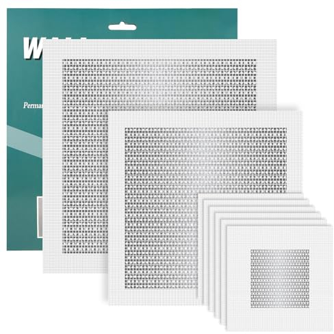 8 Stück Trockenbau-Flicken, 3 Größen Selbstklebende Flicken zur Reparatur von Wandlöchern Reparaturset für Fliegengitter zum Reparieren von Kaputten Wänden Oder Zum Füllen von Decken