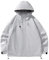 SRZYMJ Jacke Herren Frühling Sportjacke Herren Herren Mantel Steampunk Motorrad Regenjacke Regenjacke Rennrad Herren Sportjacke Herren Grey Übergangsjacke Herren Dünn M