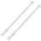 2 Stück Teleskop Gardinenstange Stange zum Klemmen, Verstellbare Teleskopstange zum Klemmen, Teleskopstange Kleiderstange, Curtain Rod No Drill, Geeignet für Fenster, Bäder, Schränke, Küchen