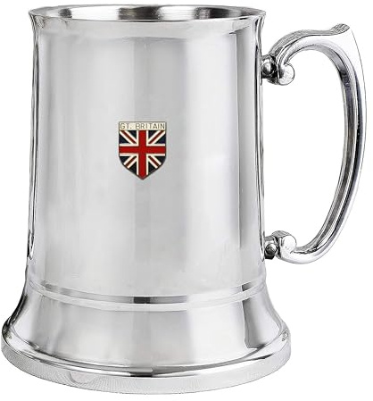 Knight Great Britain Union Jack Stainless Steel Tankard