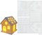 Silikonform Gießform Weihnachten Häuser, 3D Silikonformen Gießformen Weihnachten Haus, Gibs Gießform Kerzenhalter Giessformen Silikon Weihnachten(Set2)