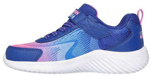 Skechers Bounder Hydra Cool Sneaker für Mädchen, Marineblaue Synthetik-Besatz, 13.5 UK Child