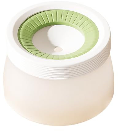 Pasdrucn 1.2L Non Spill Dog Water Bowl, Dog Water Bowl Non Spill, Dog Water Dispenser, Cat Water Bowl, Non Spill Dog Bowls, Feeding & Watering Supplies for Dogs, Zero Splash Dog Water Bowl (Green)