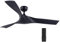 VONLUCE 52 Inch Ceiling Fan No Light with Remote Control, 132 cm Modern Ceiling Fans with 3 Blades Timer 6 Speeds Reversible Motor, Low Profile Ceiling Fan for Living Room Kitchen Bedroom, Black