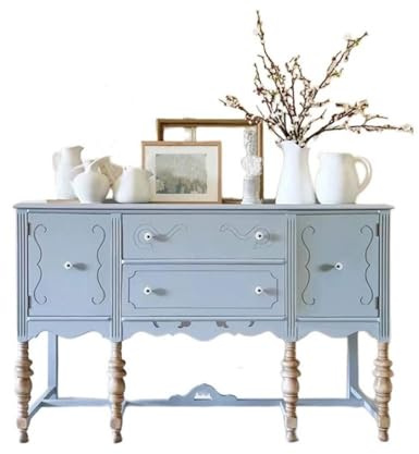 Geschnitzter Blauer Vintage-Lagerschrank – Foyer-Wohnzimmer-Weinkühler, multifunktionaler Lagerschrank