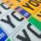 PREMIUM Pair/Front/Rear - ALL BADGES & BORDER COLOURS AVAILABLE - Automotive, Home or Outdoor