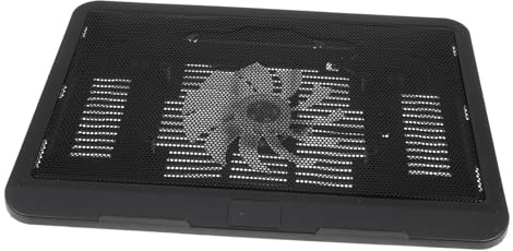 Angoily Refroidisseur LED pour Ordinateur Portable Support Ventilateur Ultra Fin Antidérapant pour PC Gaming et Ultrabook