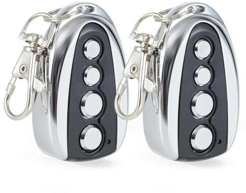 CO-Z 2 Pièces Télécommandes pour Motorisations pour Portails Coulissants et Portails Battants Clés de Sauvegarde Sans Fil Distance 30 Mètres Accessoires de Sécurité pour Portails Automatiques