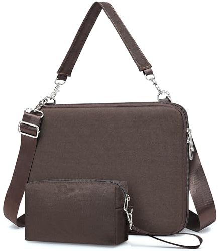 HYZUO 15-16 Inch Hard Shell Case Laptop Sleeve Bag for MacBook,Coffee Brown | for MacBook Pro 16 M5-M1 Pro/Max A3428 A3429 2026-2019, MacBook Air/Pro 15 A3448 M5-M2, 15 Surface, XPS 15/16, HP Envy 15