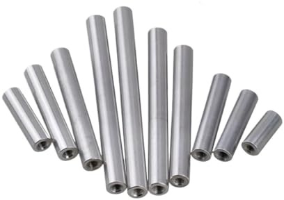 Separadores de manguito roscado redondo de aluminio, tuercas largas, conectores, M2, M3, M4, M5, M6, M8 y M10(50mm,M8xD16mm(1pcs))
