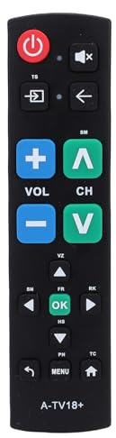 Jectse Telecomando TV Sostitutivo per TV Hisense, Telecomando ABS con Pulsanti Grandi con Feedback Tattile, Facile da Usare per Anziani e Ipovedenti