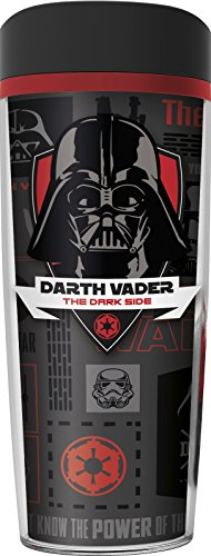 Star Wars Unbranded 8013659 Travel Mug Dark Vador, Plastique, Noir, 8,2 x 8,2 x 21 cm
