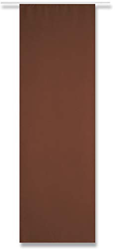 Arsvita Flächenvorhang (Braun) Alessia Blickdicht mit Klettband, modern und stilvoll kombinierbar in vielen erhältlich, Schiebegardine ohne Flächenvorhangtechnik