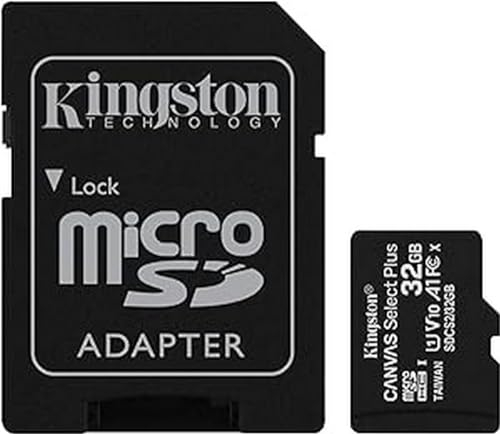 Kingston Canvas Select Plus microSD Speicherkarte, SDCS2/32GB Class 10 (inkl. SD Adapter)