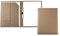 DELMON VARONE - Personalisierbare Schreibmappe DIN A4 „EcoAppleLeather“ Braun, Recycled Öko Apfel Leder Organizer Konferenzmappe mit Notizblock, Stiftschlaufe & Steckfächer, Ökoleder Besprechungsmappe