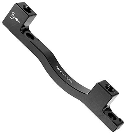 Dilwe Fahrradscheibenbremsadapter, 1 STK. Radlegierungsbremsadapter aus Aluminiumlegierung mit 2 STK. Schrauben für den vorderen V-Bremssattel PM, Fahrräder und ErsatzteileFahrräder & Zubehör