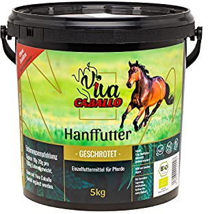 DIE ÖLFREUNDE Viva Caballo Bio Hanffutter geschrotet 5kg | für Pferde | hochwertiges Pferdefutter | nachhaltiges Bio Futter | Vitamine & Mineralien | Omega 3 & Omega 6 Fettsäuren