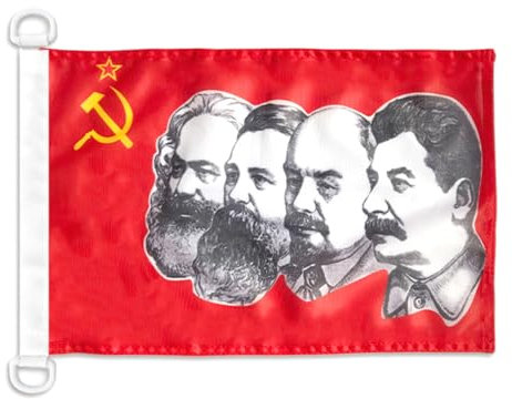 AZ FLAG Bandiera Navale Urss 4 Persone 45x30cm - Bandiera Maritima Rossa Comunista - Russia 30 x 45 cm speciale Nautismo, Padiglione Nautico