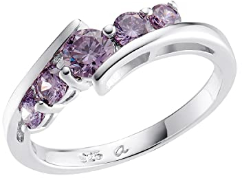 Amor Ring 925 Sterling Silber Damen Ringe, mit Zirkonia synth., Silber, Kommt in Schmuck Geschenk Box, 9911165