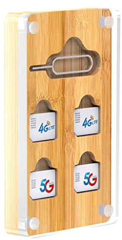 AODUKE Transparente magnetische SIM-Karten-Hülle für Mini-Nano-SIM-Kartensteckplätze, Aufbewahrungshülle, Auswurfstift-Slots-05SIM-Z