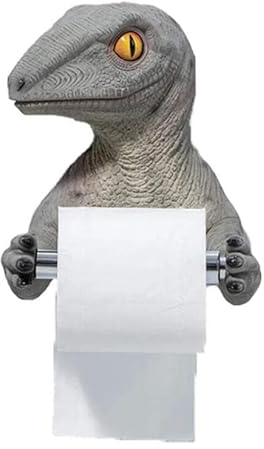 LinaLife Porta carta igienica Scatola per fazzoletti Porta carta igienica Porta carta igienica Porta carta igienica 3D Dinosauro Scaffale decorativo per bagno Accessori da bagno Supporto per carta