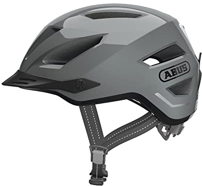 ABUS Stadthelm Pedelec 2.0 - Fahrradhelm mit Rücklicht und Regenhaube - für den Stadtverkehr - für Damen und Herren