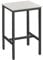 VASAGLE Bartisch, Stehtisch, Küchentisch, hoch, mit Stahlgestell, 60 x 60 x 92 cm, einfache Montage, für Küche, Wohnzimmer, Industrie-Design, vintageweiß-schwarz LBT025B73