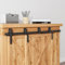 AONAYIOA 4.5FT/137CM Kabinett Mini Schiebetür Hardware-Kit, schiebetürbeschlag,schiebetür komplettset,Schiebegeräuschlos,für Eintürige TV-Ständer, Kleiner Kleiderschrank (Keine Schranktür)