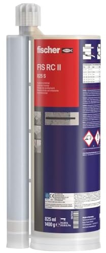 fischer Injektionsmörtel RebarConnect FIS RC II 825 S, wirtschaftlicher Mörtel für nachträgliche Bewehrungsanschlüsse, kurze Verarbeitungs- und Aushärtezeiten, zugelassen für Hohlbohrer, 825 ml