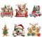 Joyoldelf Dog Christmas Ornaments - 6 Pcs Personalised Xmas Decorations, Hanging Ornaments for Christmas Tree, Pet Memorial Gifts