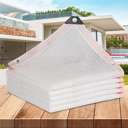Toile d'ombrage en maille avec œillets pour jardin, terrasse, serre, poulailler, plantes d'extérieur (7 x 12 m) (7 x 12 m)
