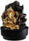 BTGGG Indoor Fountain Golden Ganesha with LED Light Indoor Water Features 21.5 * 21.5 * 30CM Desktop Feng shui Meditation Zen Fountain for Relaxing Indoor Decoration, 3 Pin UK Plug Included