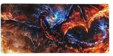 Gaming Tapis de Souris Cool, Grand Tapis de Souris XXl 700x400x3mm, Dinosaure Tapis Souris Clavier et Bureau Surface Lisse et Base en Caoutchouc Anti-dérapant Soft Cloth, PC Ordinateur Portable N1-396