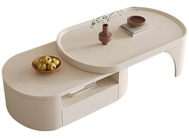 YQINQIN83B Couchtisch Verstellbarer Couchtisch, multifunktionaler moderner Esstisch for das Wohnzimmer, erweiterbarer platzsparender Teetisch, Wohnmöbel Beistelltisch