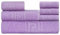 nice homeit Set Asciugamano Bianco in 100% Cotone- Set di Asciugamani per Bagno-Morbidi ed Altamente Assorbenti- Made in Italia-Viola